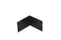 Hörn t/rabattkant Svart 7 cm 2-pack Vastbo